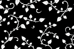 Monochrome Branches &amp; Leaves Background Product Image 1