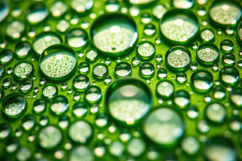 Green Leaf Water Drops Macro Background Product Image 1