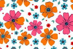 Happy Blooms Floral Design Background Product Image 1