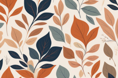 Autumn Leaf Foliage Botanical Pattern Background Product Image 1
