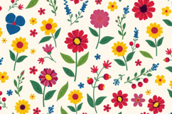 Vibrant Blooming Floral Background Product Image 1