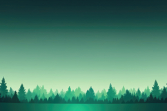 Pine Forest Horizon Lake Background Product Image 1