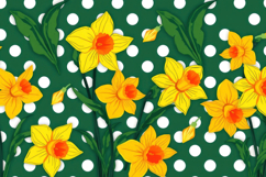 Bright Daffodil Polka Dot Background Product Image 1