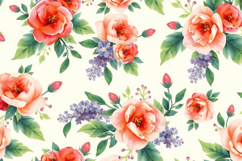 Floral Peony and Rose Background Product Image 1
