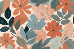 Floral Bloom Leaf Abstract Pattern Background Product Image 1