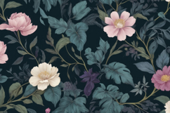 Dark Romantic Floral Garden Background Product Image 1