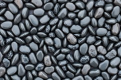 Smooth Black Pebbles Stone Background Product Image 1
