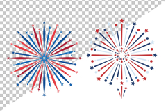 4th July Fireworks Clipart Product Image 1