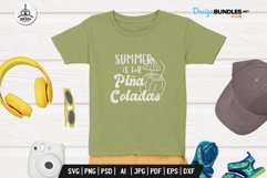 Preivew-of-summer-tshirt-design-quote-summer-for-pina-coladas