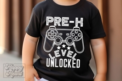 Pre Kinder Level Unlocked SVG - Back To School Gamer PNG Product Image 1