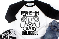 Pre Kinder Level Unlocked SVG - Back To School Gamer PNG Product Image 2
