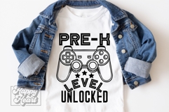 Pre Kinder Level Unlocked SVG - Back To School Gamer PNG Product Image 4