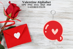 Premium alphabet laser cut SVG files for valentine Create personalized valentine decor with high-quality digital designs for laser cutters