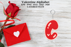 Premium alphabet laser cut SVG files for valentine Create personalized valentine decor with high-quality digital designs for laser cutters