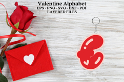 Premium alphabet laser cut SVG files for valentine Create personalized valentine decor with high-quality digital designs for laser cutters