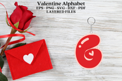 Premium alphabet laser cut SVG files for valentine Create personalized valentine decor with high-quality digital designs for laser cutters