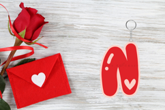 Premium alphabet laser cut SVG files for valentine Create personalized valentine decor with high-quality digital designs for laser cutters