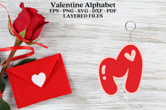 Premium alphabet laser cut SVG files for valentine Create personalized valentine decor with high-quality digital designs for laser cutters