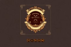 Premium badge vintage with gold ribbon Product Image 1
