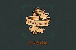 Premium classic ribbon swirls vintage style Product Image 1