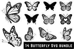 14 Butterfly SVG Bundle | SVG Cut files | Cricut Product Image 1
