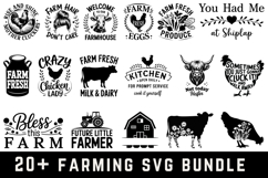 20 Farming Svg Bundle |Farming Rules SVG Cut file Product Image 1