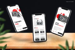 three phones on wooden table for Instagram