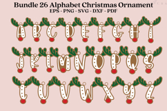 Premium laser cut SVG files for Christmas alphabet ornaments Create personalized Christmas decor with high-quality digital designs for laser cutters