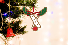 Premium laser cut SVG files for Christmas alphabet ornaments Create personalized Christmas decor with high-quality digital designs for laser cutters