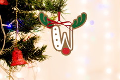 Premium laser cut SVG files for Christmas alphabet ornaments Create personalized Christmas decor with high-quality digital designs for laser cutters