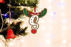 Premium laser cut SVG files for Christmas alphabet ornaments Create personalized Christmas decor with high-quality digital designs for laser cutters