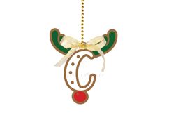 Premium laser cut SVG files for Christmas alphabet ornaments Create personalized Christmas decor with high-quality digital designs for laser cutters