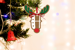 Premium laser cut SVG files for Christmas alphabet ornaments Create personalized Christmas decor with high-quality digital designs for laser cutters