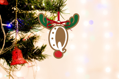 Premium laser cut SVG files for Christmas alphabet ornaments Create personalized Christmas decor with high-quality digital designs for laser cutters