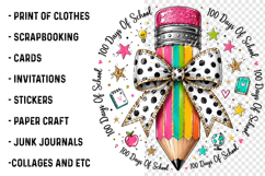 Preppy 100 Days of School PNG Product Image 3