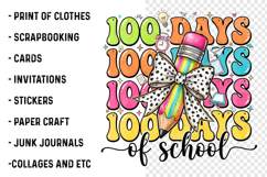 Preppy 100 Days of School PNG Product Image 3