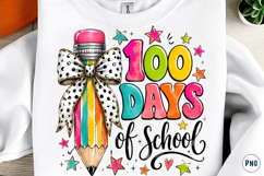 Preppy 100 Days of School PNG Product Image 1