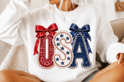 Preppy 4th Of July PNG, Coquette USA Png Product Image 2