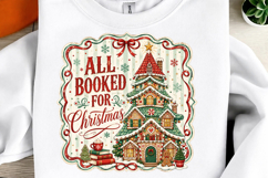 Preppy All Booked for Christmas Png Product Image 1
