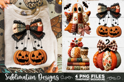 Preppy Floral Fall Patchwork 4 PNG Retro Sublimation Product Image 6