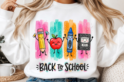 Preppy Back to School PNG, Cute School Supplies PNG Product Image 2