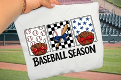 Preppy Baseball Coquette PNG, Brushstroke Game Day Baseball Product Image 4