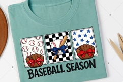 Preppy Baseball Coquette PNG, Brushstroke Game Day Baseball Product Image 3