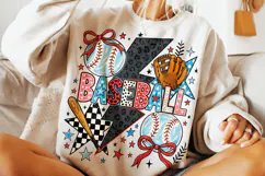 Baseball PNG, Preppy Baseball, Baseball Mom PNG, Game Day Product Image 1