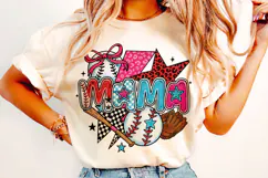 Baseball Mama PNG, Baseball PNG, Preppy Baseball, Game Day Product Image 1