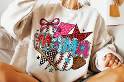 Baseball Mama PNG, Baseball PNG, Preppy Baseball, Game Day Product Image 2
