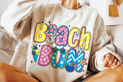 Beach Bum PNG, Preppy Summer PNG, Summer Vibes, Beach PNG Product Image 3