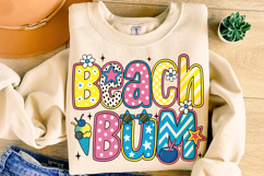 Beach Bum PNG, Preppy Summer PNG, Summer Vibes, Beach PNG Product Image 1