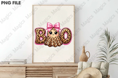 Preppy Boo Ghost Leopard PNG Product Image 3