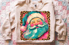 Preppy Brushstroke Santa Claus Png,Vintage Christmas Santa Product Image 2